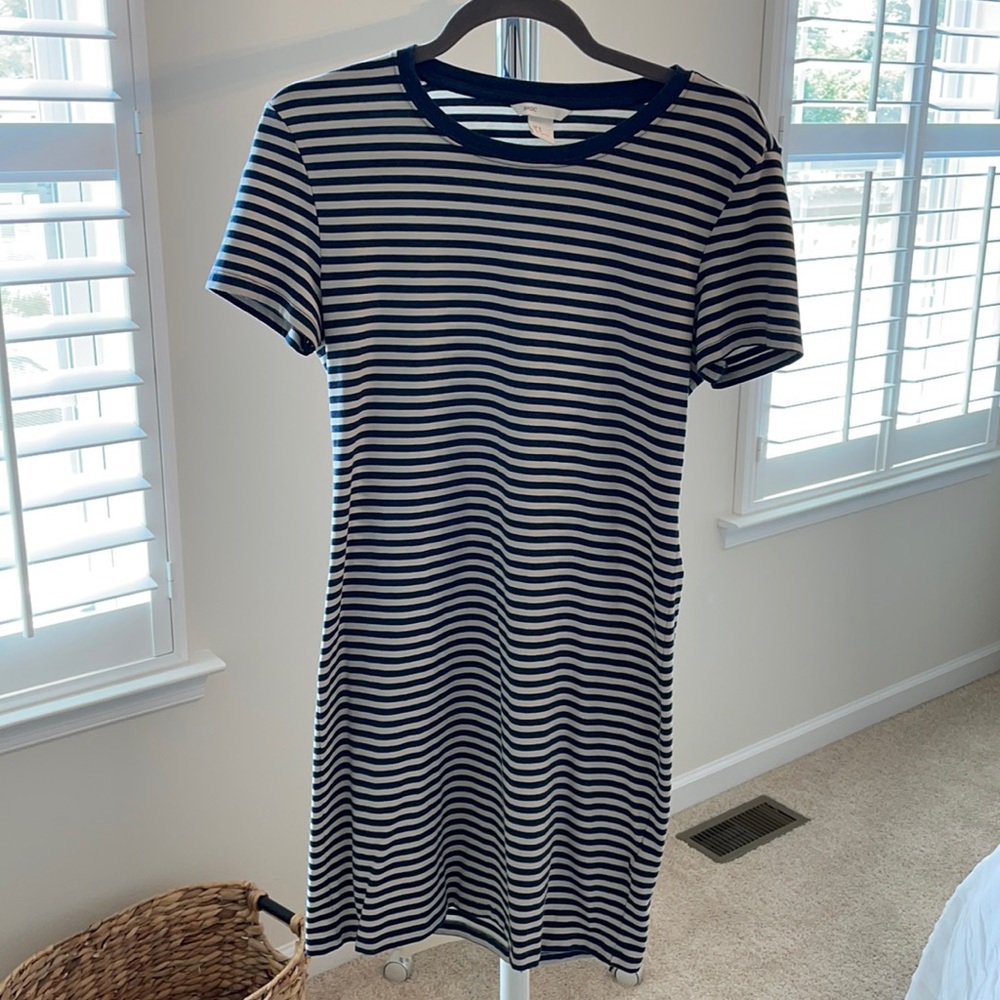 Striped T-shirt dress